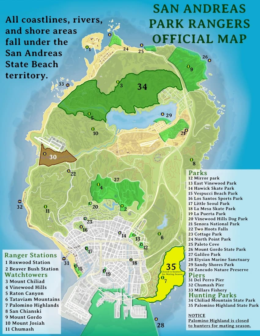 SAPR Parks Coverage Map