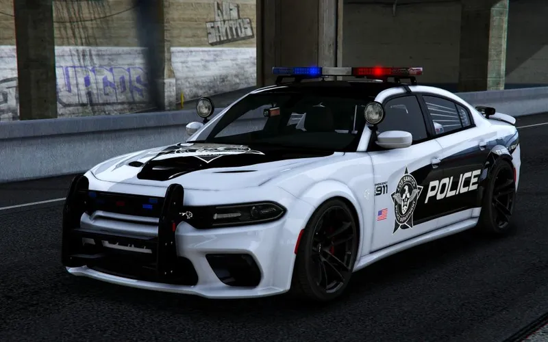 Patrol unit under the freeway